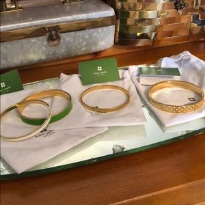 Two kate spade bangle bracelets